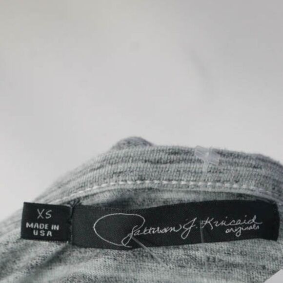 PJK Patterson J. Kincaid Gray LS Button Top XS - Picture 7 of 8